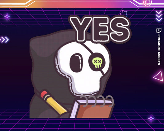 Yes Twitch Emote: Animated Dancing Ghost (Digital Download)