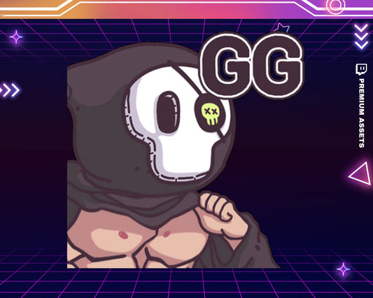 Funny Ghost Animated Emote: Spooky Chibi For Livestream Twitch Kick Youtube Discord