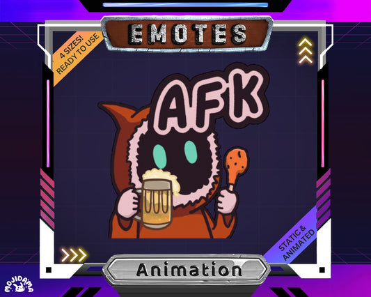 Animated Ghost Twitch Emotes: Spooky Halloween Stream Overlay
