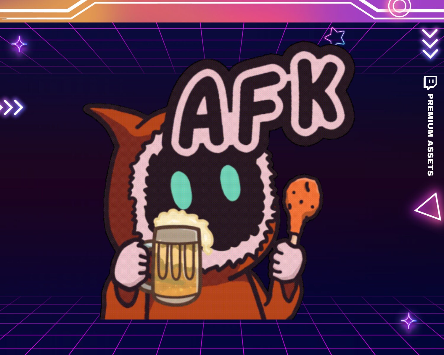 Animated Ghost Twitch Emotes: Spooky Halloween Stream Overlay