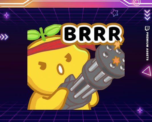 Animated Lemon Twitch Emotes: Shooting Stream Emote