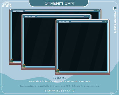 Transform your Twitch streams with a cozy overlay twitch lofi for a unique vibe with our Cam overlay asset