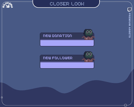 Ghost Frog Animated Stream Alerts: Halloween Spooky Overlay (12x)