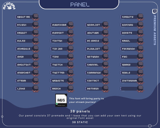 Bear Twitch Stream Panels: Cute Lofi Halloween Ghost Overlay for OBS, Streamlabs, YouTube, Kick & Vtuber