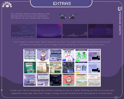 Transform your Streamlabs setup with spooky overlays from our Bunny Animation Stream Pack.