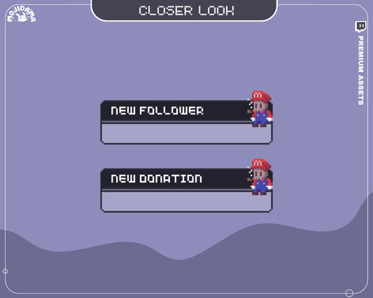 Skull Ghost Twitch Alerts: Lofi Animated Stream Overlay (Digital Download)