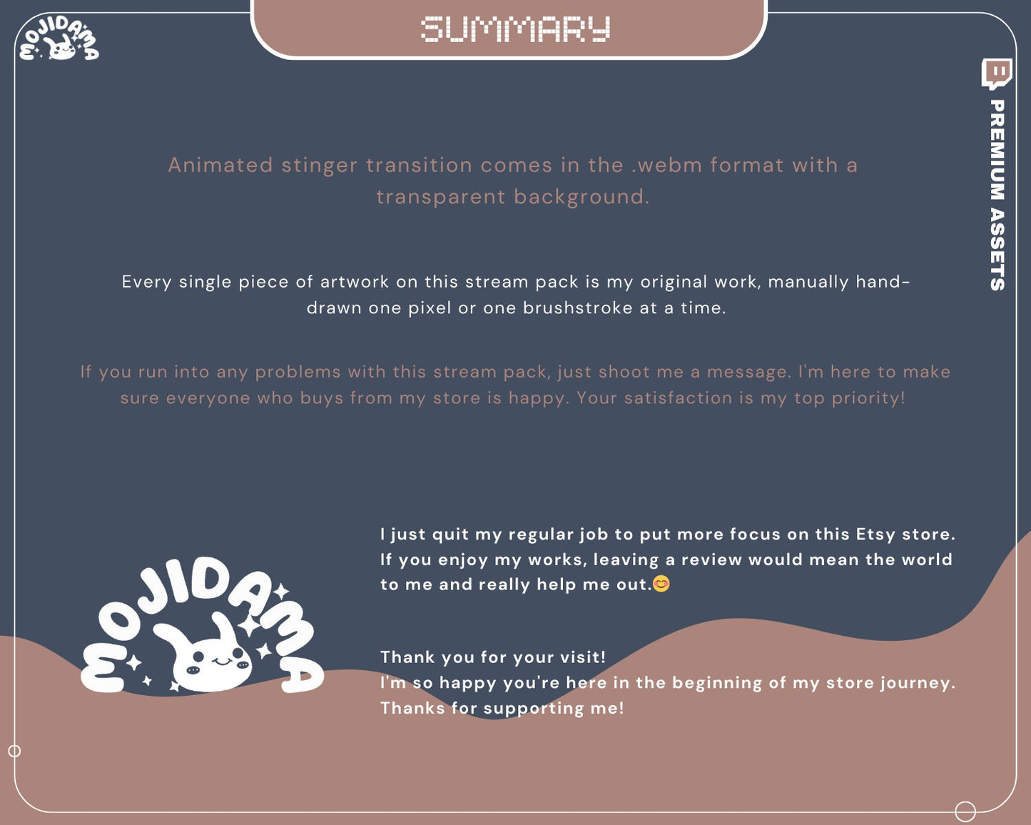 Bunny Rabbit Animated Stinger Transition: OBS Studio, Streamlabs (Digital Download)