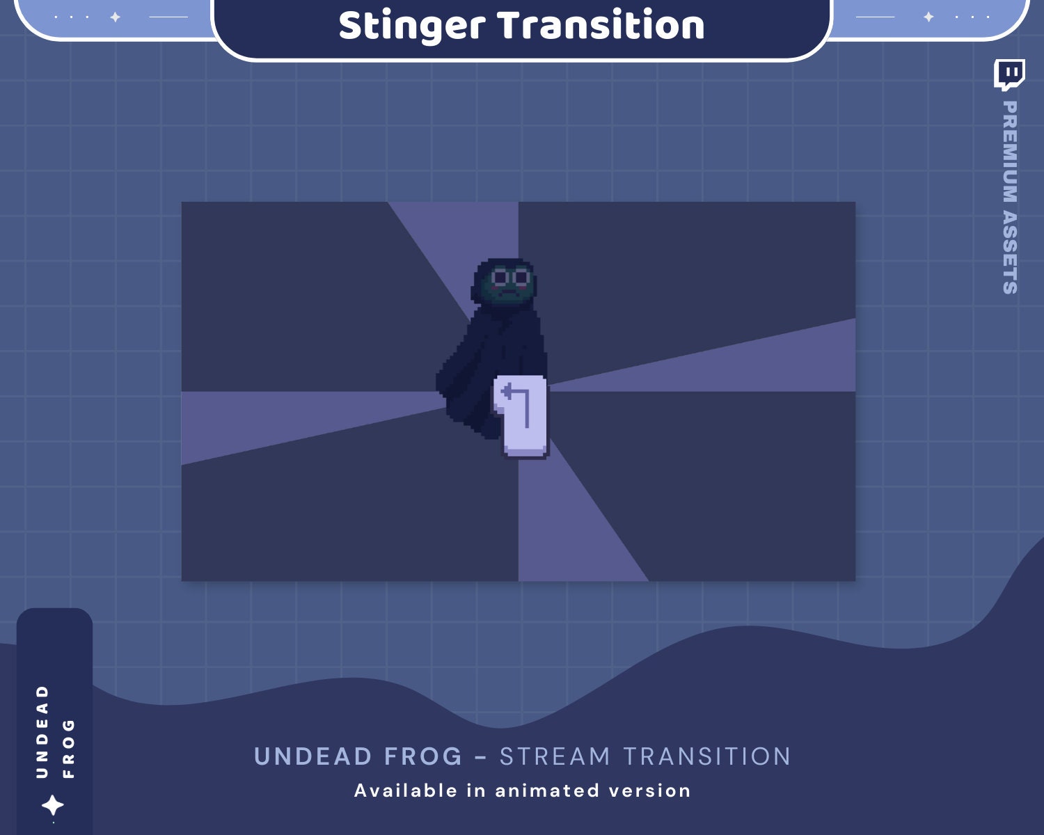 Halloween Frog Stream Transition: Animated Twitch Stinger (Digital Download)