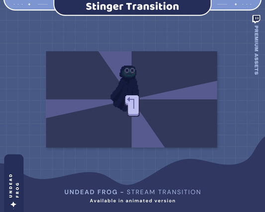 Halloween Frog Stream Transition: Animated Twitch Stinger (Digital Download)