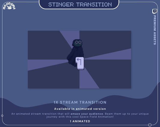 Halloween Frog Stream Transition: Animated Twitch Stinger (Digital Download)