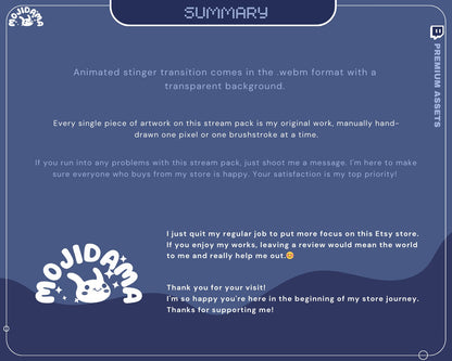 Halloween Frog Stream Transition: Animated Twitch Stinger (Digital Download)