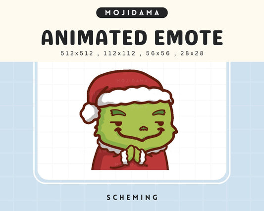 Animated Christmas Grinch Emote