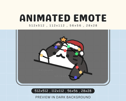 Animated Xmas Kawaii Emote Vtuber Chibi Streaming Youtube Discord