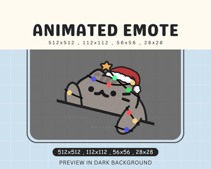Animated Xmas Kawaii Vtuber Chibi Emote Youtube Discord
