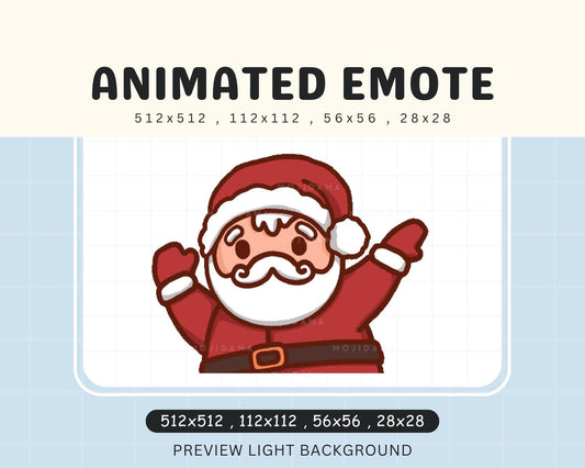 Santa Dabz Animated Emote: Christmas Twitch Emotes (Digital File)