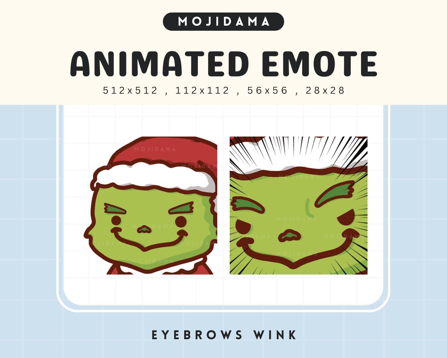 Animated Grinch Twitch Emotes