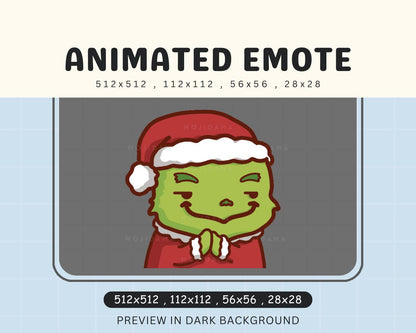 Chibi Animation Kawaii Funny Xmas Emote