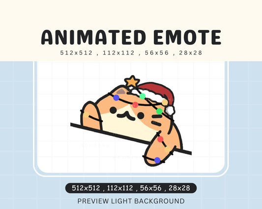 Bongo Christmas Animated Xmas Kawaii Emote