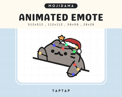 Cat Twitch Emotes Animation Christmas British Shorthair