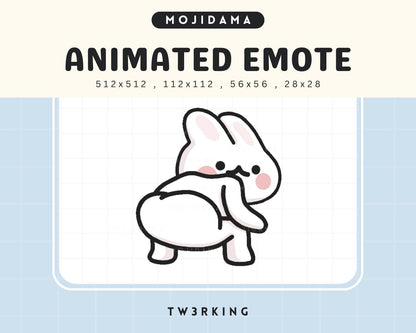 Twerking Bunny Twitch Emotes Animation