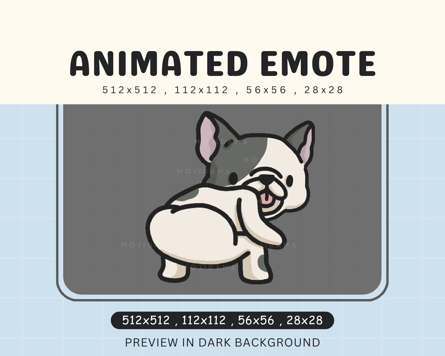 French Bulldog Vtuber Streamer Live Streaming Discord Emot
