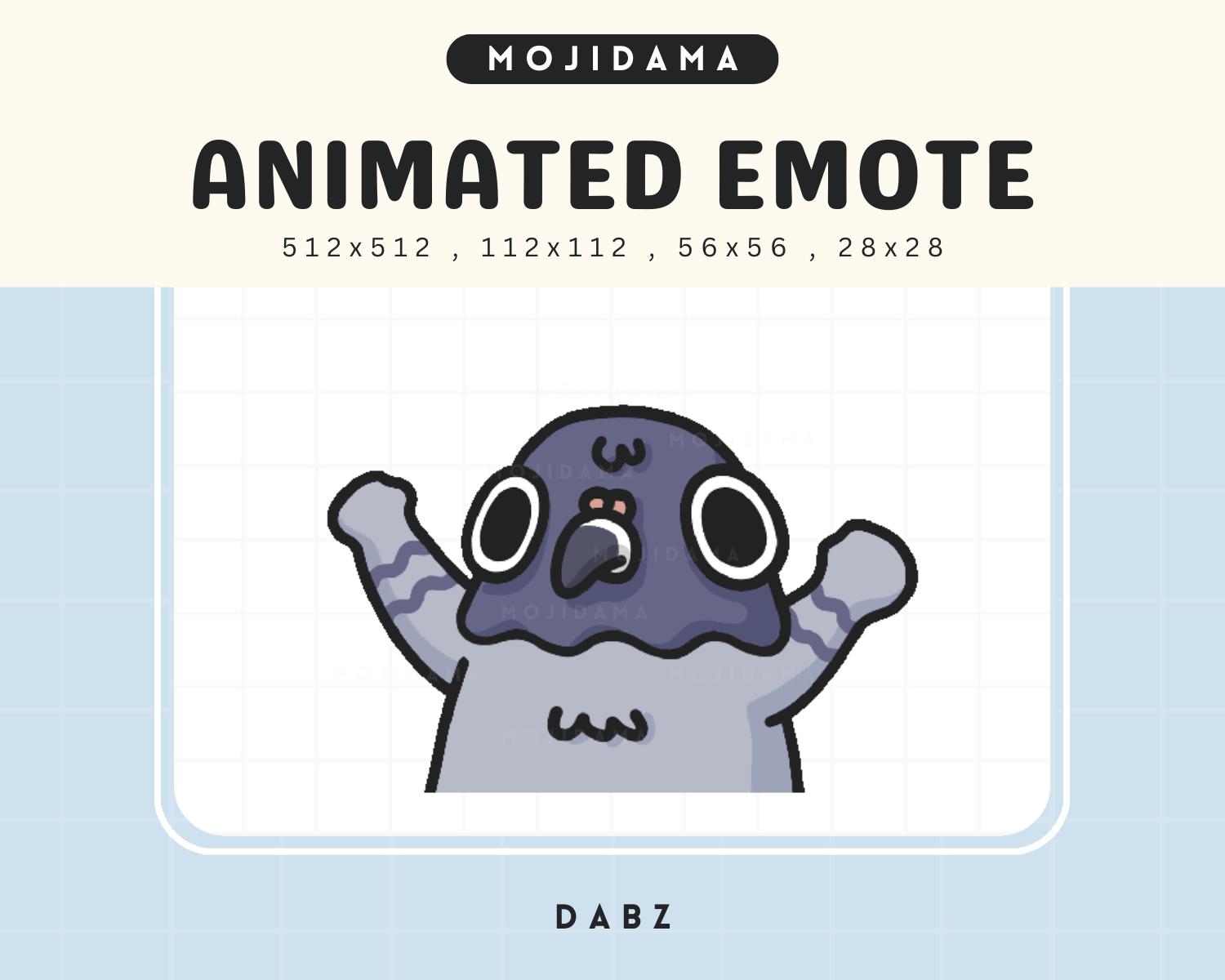 Dabz Pigeon Twitch Emotes Animation Cute Chibi