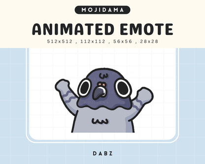 Dabz Pigeon Twitch Emotes Animation Cute Chibi