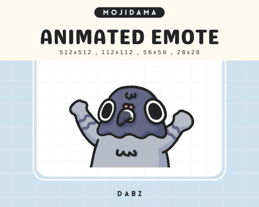 Dabz Pigeon Twitch Emotes Animation Cute Chibi