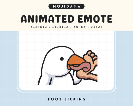 Goose Animated Twitch Emotes Foot Licking