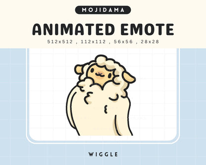 Cute Chibi Animated Emot Kawaii Wiggling Sheeps Emote