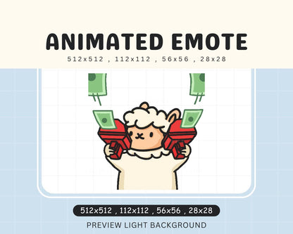 Cute Chibi Animated Cash Gun Kawaii Emote