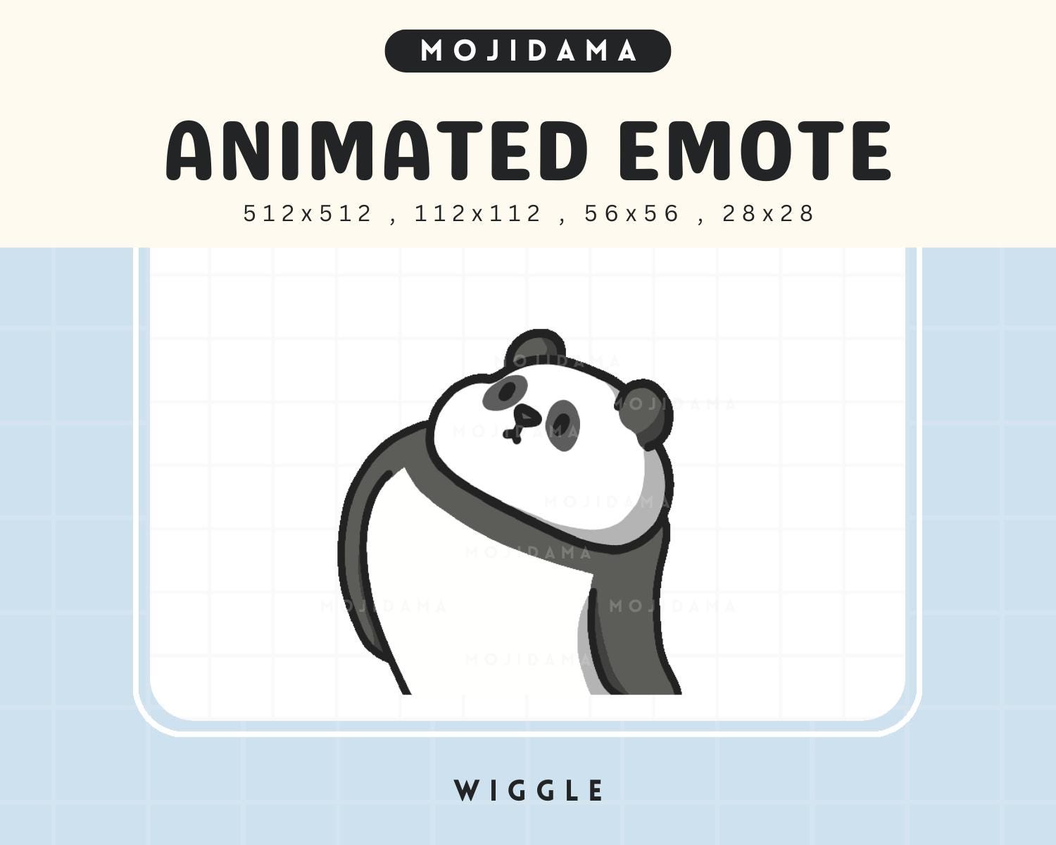 Panda Twitch Emotes Animation Wiggle Cute