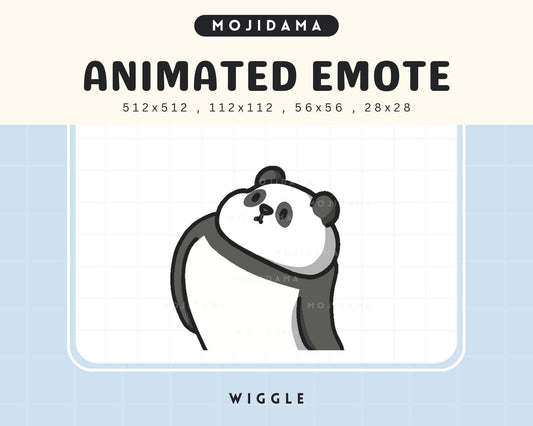 Panda Twitch Emotes Animation Wiggle Cute