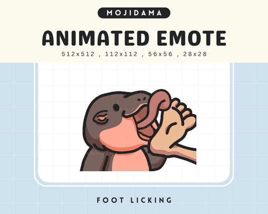 Hippo Twitch Animated Emotes Foot Licking
