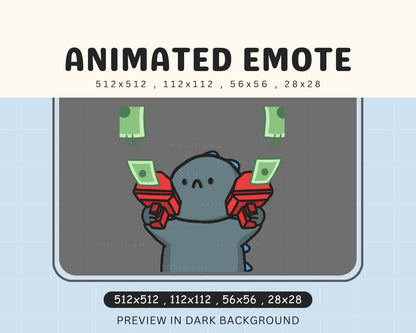 Vtuber Streamer Live Streaming Discord Funny Emot Godzilla