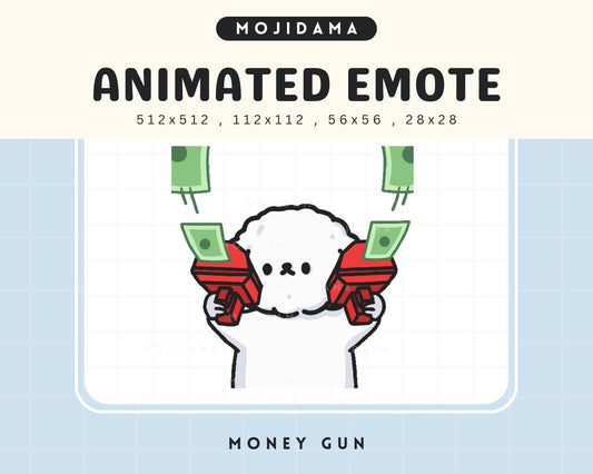 Dog Twitch Emotes Animation Money Rich