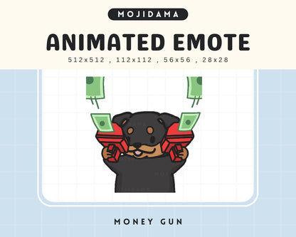 Dog Twitch Emotes Animation Money Rich