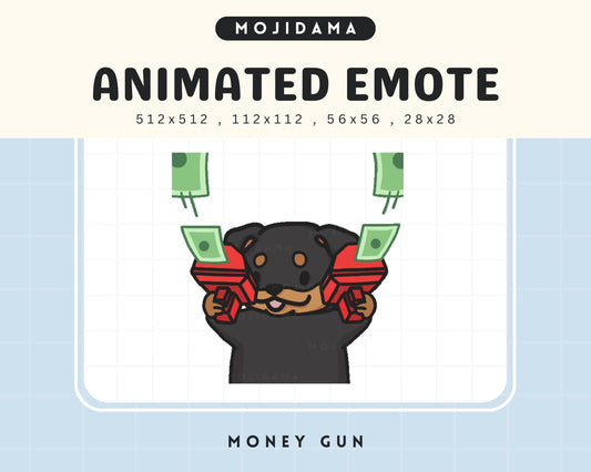 Dog Twitch Emotes Animation Money Rich
