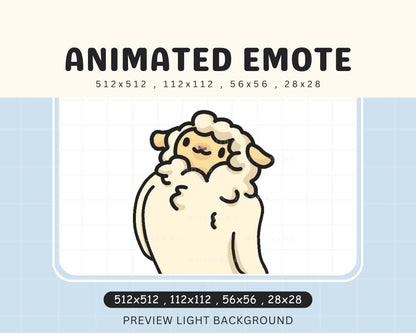 Sheep Twitch Emotes Animation Wiggle