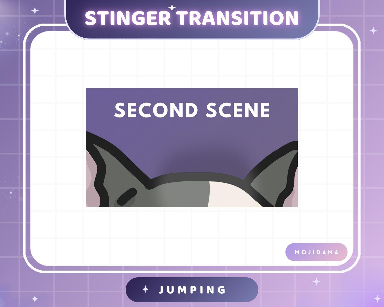 French Bulldog Dog Emotes Animation: Cute Chibi Twitch Animated Transition Stinger for Streaming on OBS, Streamlabs, Discord & YouTube