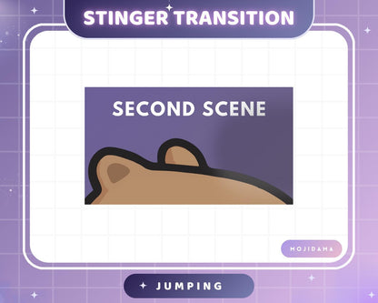 Capybara Jumping Twitch Transition Stinger Obs Streamlabs Cute Jump Animation Gaming Switch Change Scene Screen Funny Vtuber Kick Youtube