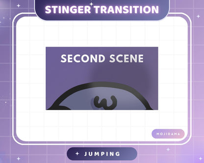 Pigeon Jumping Twitch Transition Stinger Obs Streamlabs Cute Animation Gaming Switch Change Scene Screen Funny Kawaii Vtuber Kick Youtube