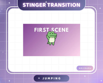 Crocodile Jumping Twitch Transition Stinger Alligator Streamlabs Cute Animation Gaming Switch Change Scene Screen Kawaii Vtuber Kick Youtube