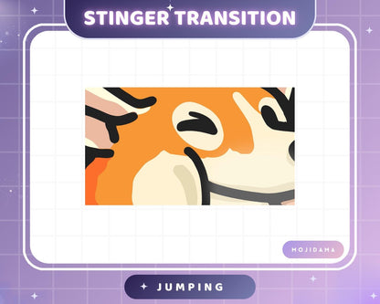 Corgi Dog Twitch Transition Jumping Stinger Obs Streamlabs Cute Jump Animation Gaming Switch Change Scene Screen Funny Vtuber Kick Youtube