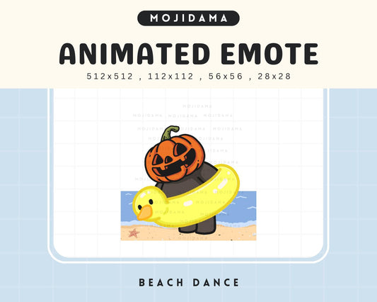 Pumpkin Dancing Emote: Spooky Halloween Animation for Twitch, YouTube, Discord (Digital Download)