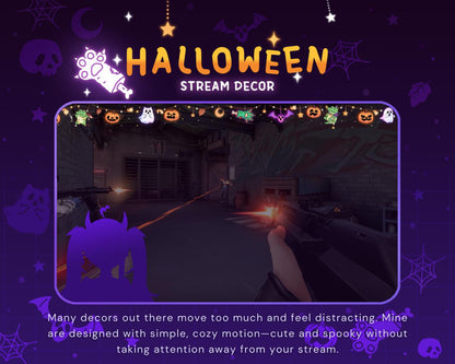 Crocodile Halloween Twitch Decoration Stream: Animated Cute Pumpkin Streamer Vtuber