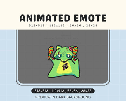 Halloween Raccoon Dance Emotes: Cute Animated Twitch Emotes Streaming Vtuber