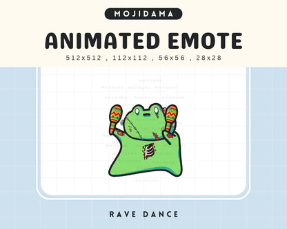 Halloween Emotes Frog Dance Animated: Cute Twitch Emotes Streaming Vtuber