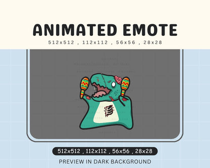 T-Rex Halloween Dance Emotes: Cute Dinosaur Animated Twitch Streaming Vtuber