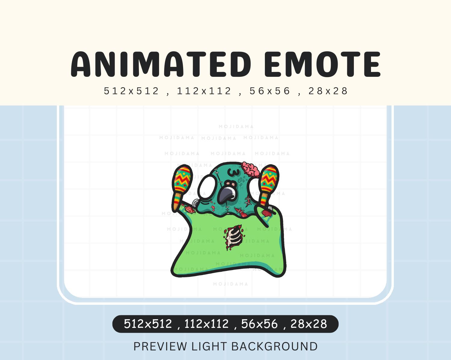Pigeon Dance Emotes Halloween Animation: Ghost Cute Animal Animated Twitch Streaming